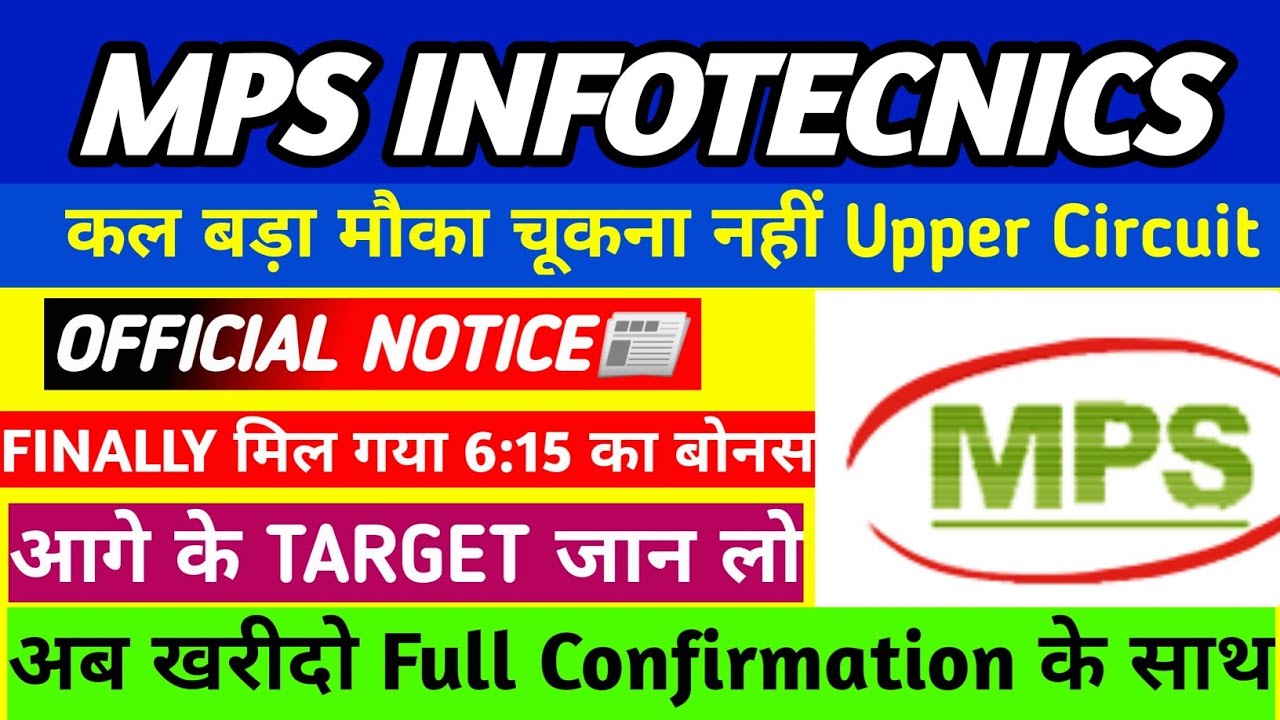 Mps Infotech mps infotecnics ltd share latest news | Visesh infotech latest news ...