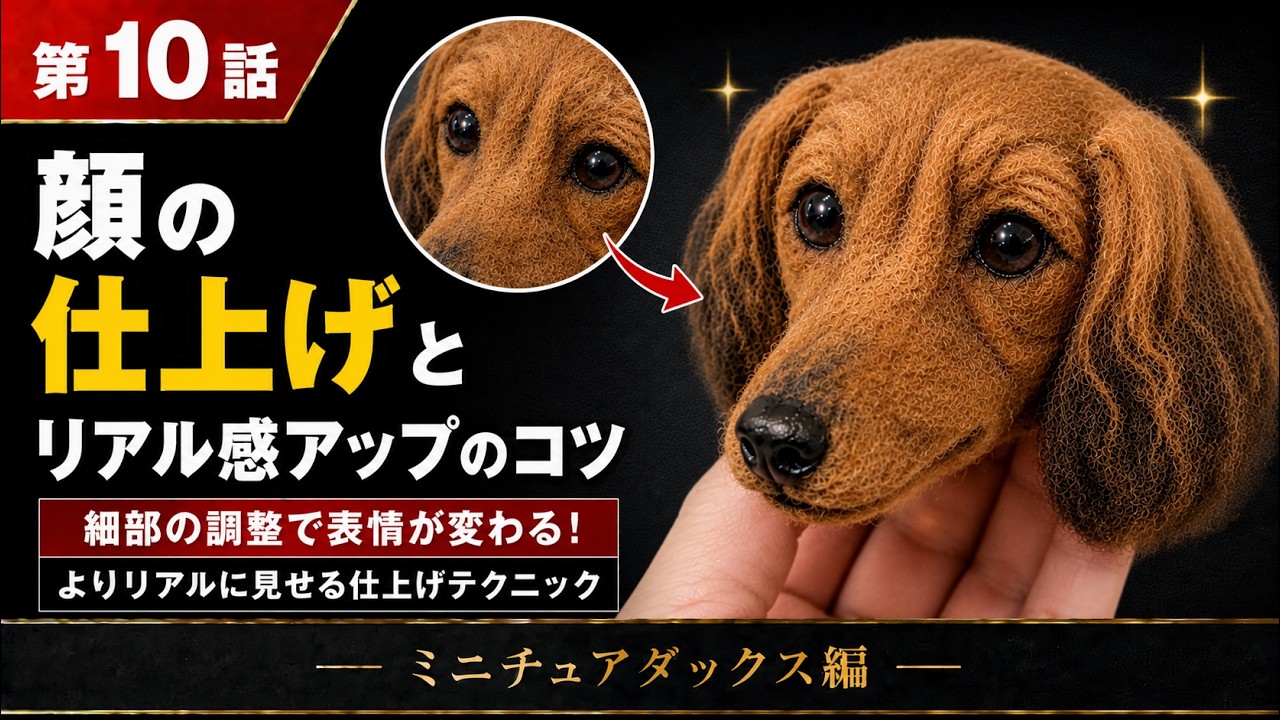 手作り羊毛フェルト　犬七福神 10. How to Make a Miniature Dachshund - YouTube