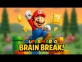 Just Mario Brain Break! | Fun Moves, Game Action &amp; Surprise Box!