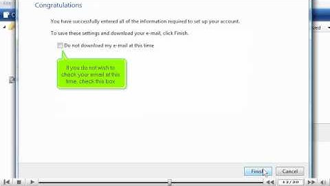 How to configure an email account in Windows (Vista) Mail - Configuring Email Tutorials