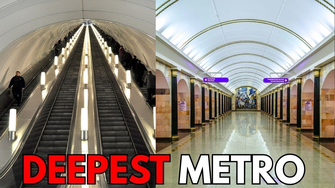 Russia's DEEPEST Metro Station (86m!)