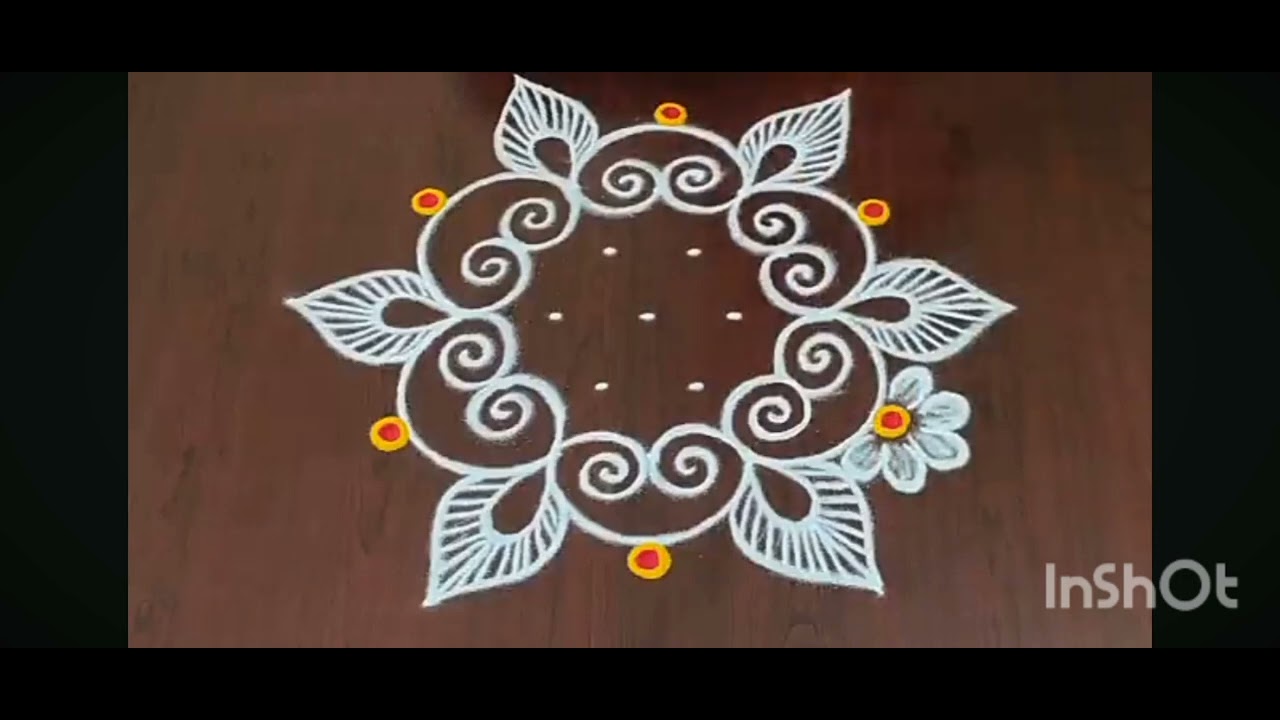 Easy modern rangoli #trending #rangoli #latest #2025 #trendingshorts 