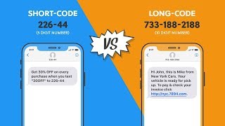 Sms short codes and long have different messaging purposes. derek
johnson from software provider tatango.com explains those important
differences i...