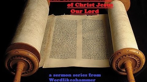 The Commandments Of Christ part 1