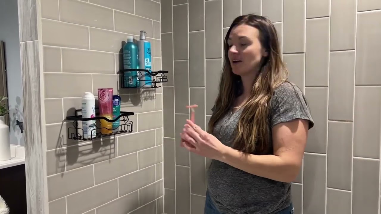 Review of Iseoye Shower Caddy Organizer with Soap Dish ,2 Packs Adhesive Bathroom Shower Shelves