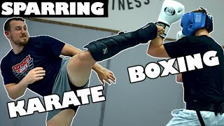 Punches Only VS Kicks Only Sparring | BOXING v KARATE