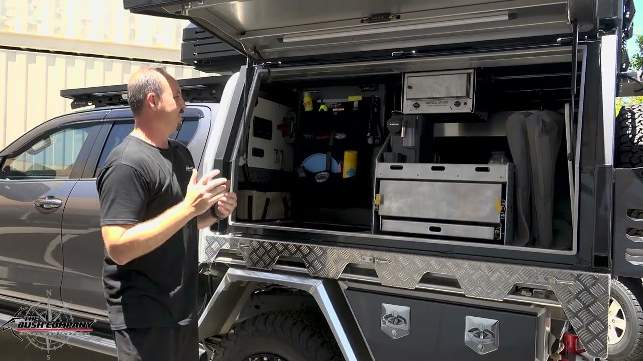 Hilux with Norweld Canopy AX27 Rooftop Tent The Bush Company YouTube