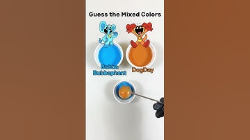 Mixing Smiling Critters, Guess The Mixed Colors of Smiling Critters #colormixing #smilingcritters