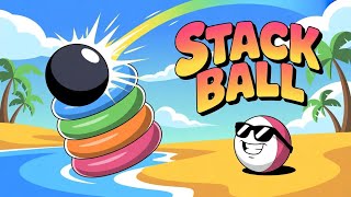 🔥 Stack Ball Gameplay | Super Speed Challenge 🤯 | Level Breaker Fun 🎉 screenshot 2