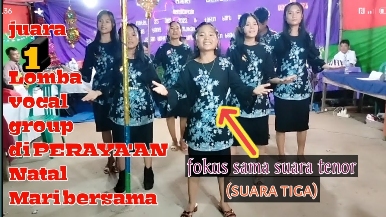 MERINDING!!!! LOMBA VOKAL GROUP DI PERAYA'AN NATAL MARI BERSAMA
