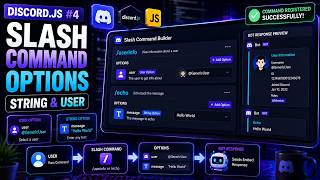 Discord.js Tutorial #4: Slash Command Options (String & User Options)