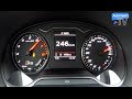 2016 Audi RS3 (367hp) - 0-250 km/h Launch Control (60FPS)