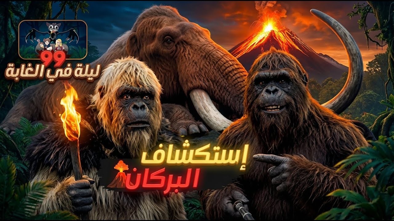 99 ليلة في الغابة | استكشاف البركان !