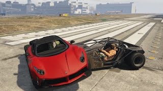 DE RAMP AUTO KAN VLIEGEN! (GTA V Online Freeroam) screenshot 1
