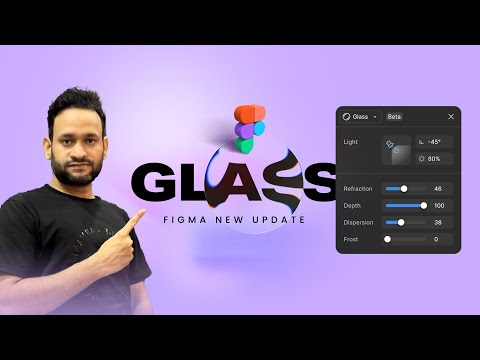 Figma Awesome update : glass effect in few steps #figma #liquidglass #tricks #uidesign #appledesign