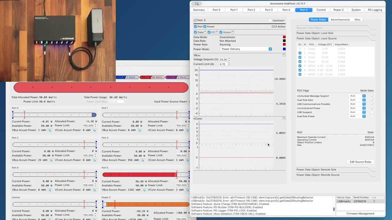USBHub3c HubTool Tour: Manipulating local PDO's for Power Control