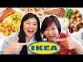 Trying ENTIRE IKEA MENU with Mom! Full Menu Taste Test &amp; Review