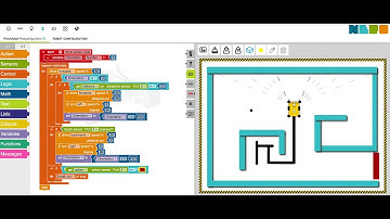 NEPO® - Pledge Algorithm using Open Roberta® Simulator