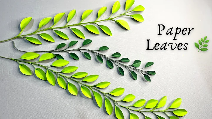 Easy Paper Leaf vine  DIY | How to Make Realistic Paper Leaves at Home🌿#craft #papercraft #diy