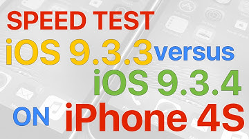 iPhone 4S : iOS 9.3.3 vs iOS 9.3.4 Build 13G35 Speed Test
