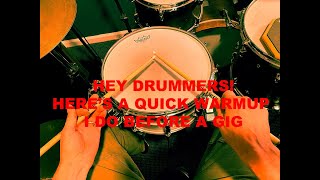 Snare drum exercise for quick warmup!