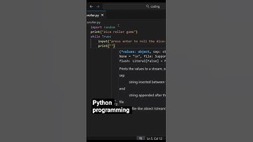 🎲Dice Roller using python 😱😱. Python tutorial for beginners.#coding #python #shorts