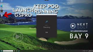 Next Golf - Restart GSPro, System and POD
