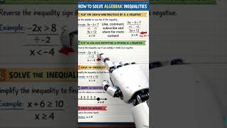 #maths #shorts How to solve for Algebraic inequalities