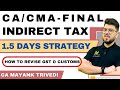 CA/CMA Final IDT 1.5 Days Revision Strategy Nov/Dec 2024 ! Planner ! ABC Analysis &amp; LDR Questions
