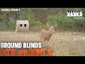 Top tips for deer hunting out of a ground blind