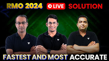 RMO 2024 Live Solution | Prashant Jain | Suyash Pratap Singh | Ajay Singh #rmo #rmo2024