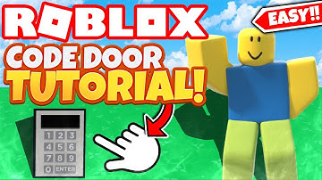 How To Make A KEYCODE DOOR In Roblox Studio! (2022)