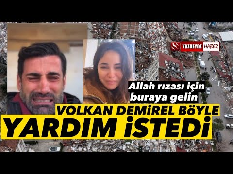 VOLKAN DEMİREL VE EŞİ HATAY'DAN YAYIN YAPTI, SON DURUMU ANLATTI