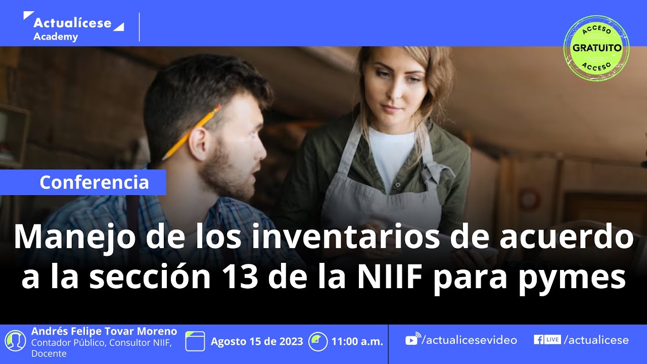 Inventarios según la sección 13 de la NIIF para pymes - YouTube