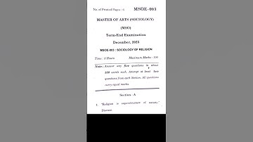 IGNOU MSOE 003 Question | December 2025  #msoe003 #ignoumsoe003 #ignoumasociology