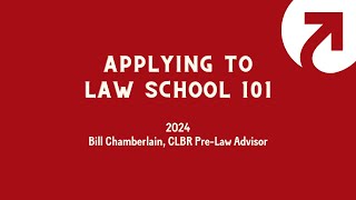 Applying to Law School 101