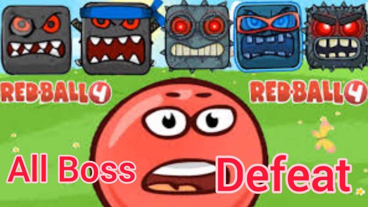 All Boss Levels of Red Ball 3