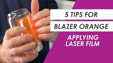 Blazer Orange Application Tips | Laserable Film for Laser Engraving | IKONICS Imaging