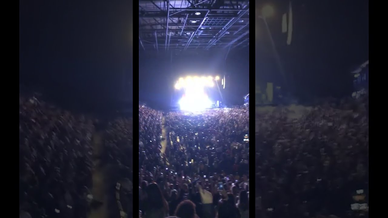 Concert Crowd Enthusiasm And Bright Stage Lights Livemusic Concertvibes Crowdenergy
