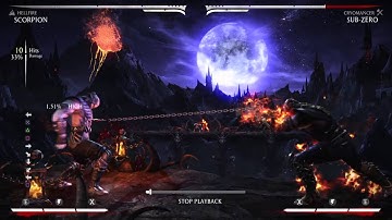 MKX scorpion no meter 41% damage combo (hellfire)