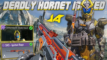 Battle Pass Epic Satsumebachi Deadly Hornet + SKS Ignited Rage (Intense Gameplay) - CODM Season 8