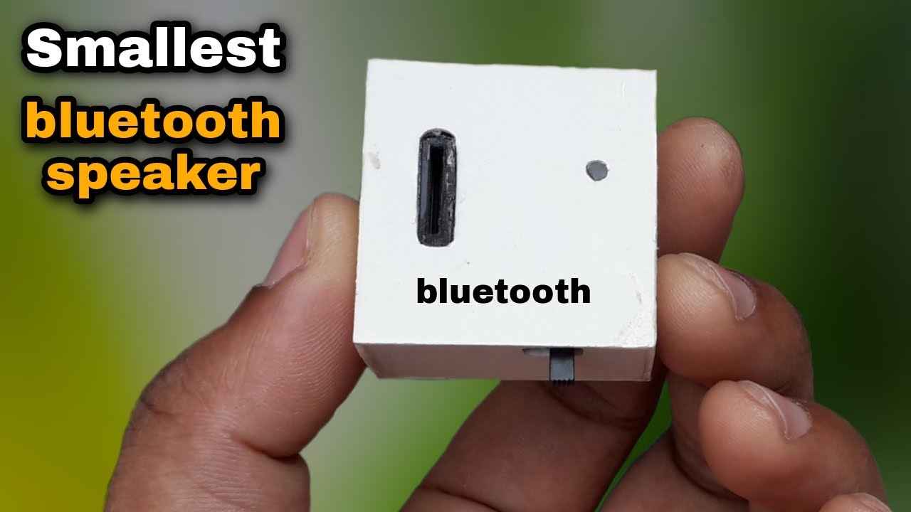Making a smallest bluetooth speaker World's Smallest Bluetooth Speaker YouTube