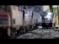 Some of My HO Scale Amtrak Trains In Action! 8.11.14