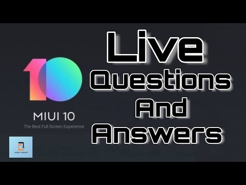 Live Miui 10 Update QnA - Aa jao Sab 😉😉😉😉