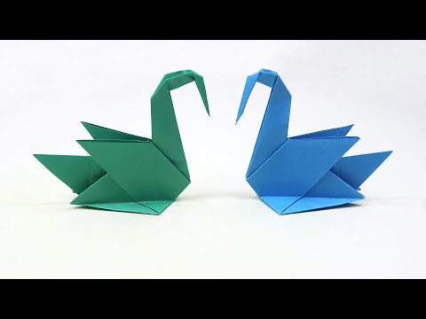 How to Make an Origami Swan Easy - Paper Swan Folding Step by Step