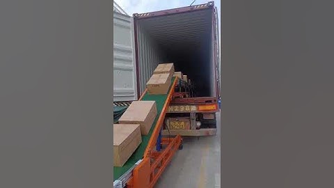20 foot container use loading and unloading telescopic belt conveyor