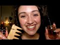 Asmr friend pampers you before bed layered makeup scalp massage  skincare