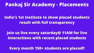 Pankaj Sir Academy - Placements