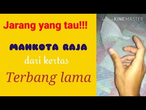 jarang yang tau mahkota raja terbang dari kertas 