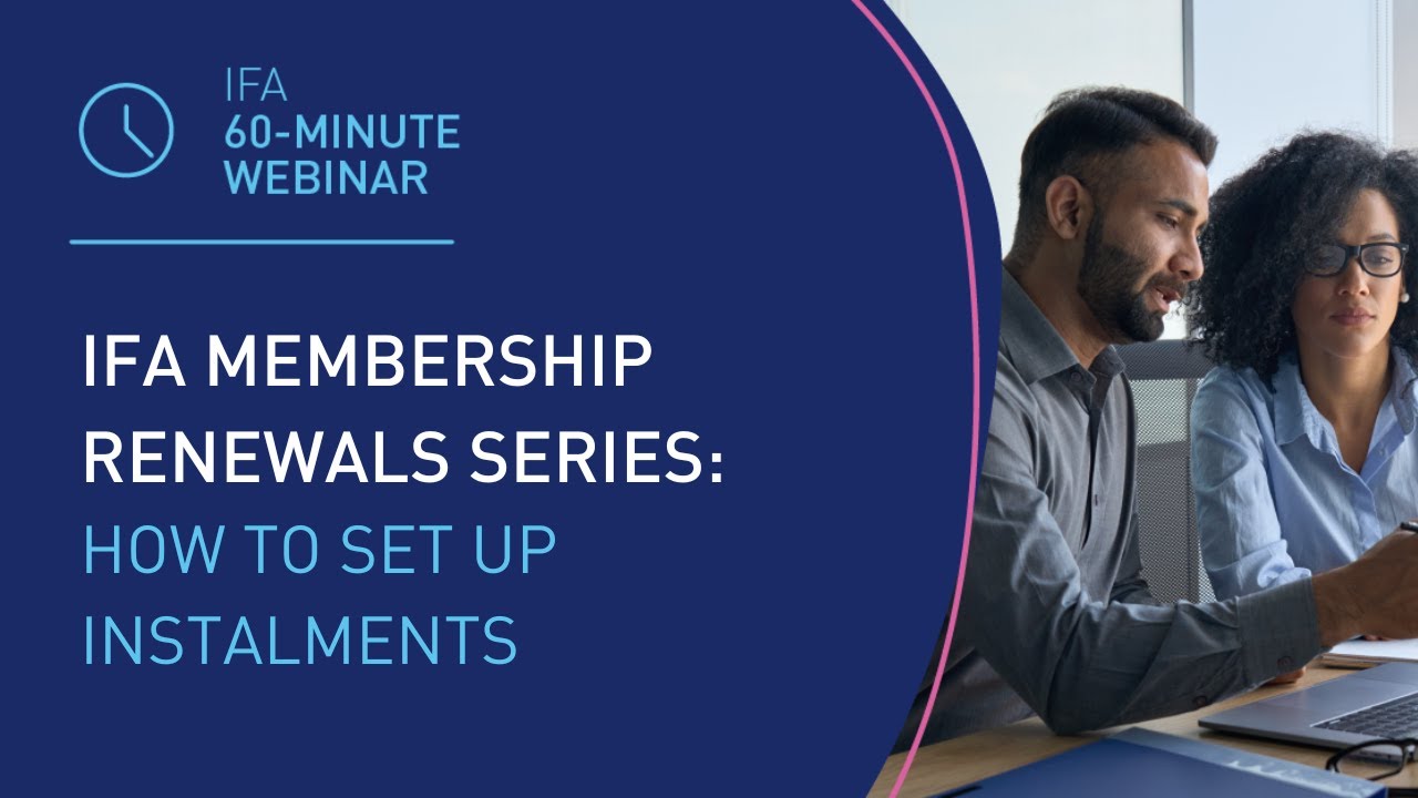 IFA membership renewals - how to set up instalments online before the ...